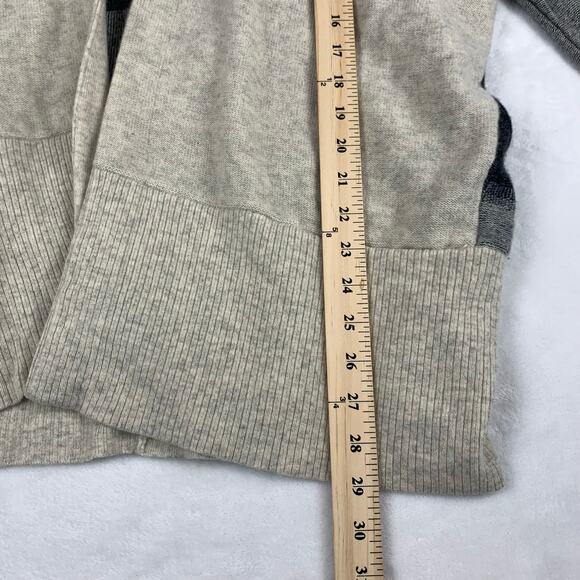 VINCE Cashmere Open Cardigan Womens Small Variegated Stripe Oversized Wool Blend - Picture 13 of 16